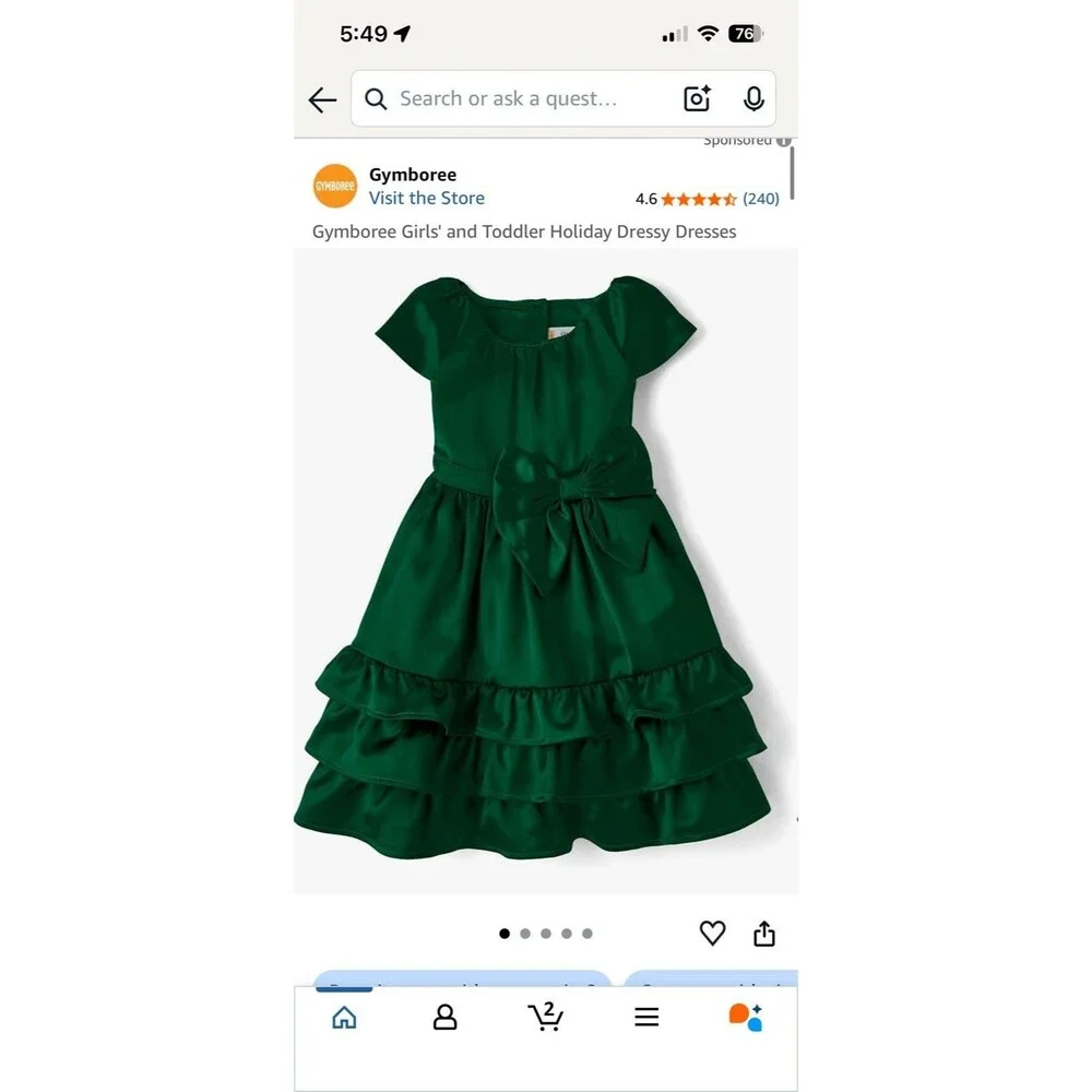 New Gymboree Girls Holiday Dressy Dresses Emerald Green Size 10